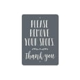 thumbnail image 2 of Remove Shoes Novelty Decor, Metal Wall Sign - 10x14 Inches, 2 of 4