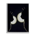 thumbnail image 4 of Stupell Industries Two Black Cats Silhouettes Nighttime Moonlight Animals Photograph Gray Framed Art Print Wall Art, Design by Daphne Polselli, 4 of 5
