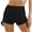 Black, variant on Bovxnpu Womens Biker Shorts High Waisted Yoga Shorts for Women Running Gym and Workout Women High Waist Hip Stretch Fitness Wrinkled Drawstring Biker Shorts Yoga Pants Shorts