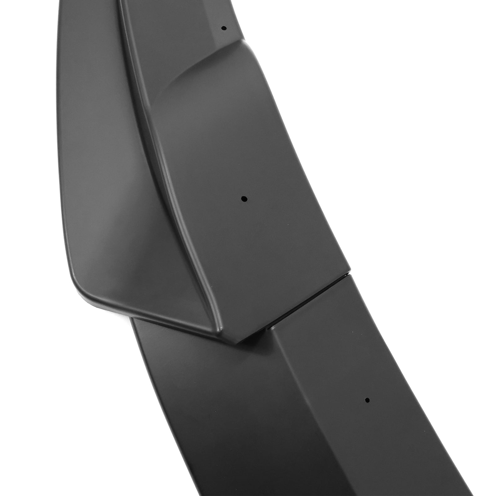 Ikon Motorsports Compatible with 20-24 Tesla Y 3PCS Front Bumper Lip Spoiler IKON Style PP Matte Black