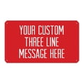 thumbnail image 3 of Three Line Message Tin Sign, 3 of 6