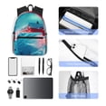 thumbnail image 4 of Disketp Aurora Borealis Village Mochila Ligera Clásica con Múltiples Bolsillos, Mochila Casual para Hombre y Mujer, Ideal para Escuela, Trabajo y Viajes, 4 of 6