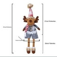 thumbnail image 3 of Ganfancp Adorno Navideño de Tela Roja para Muñecas de Piernas Largas Rebajas Hoy Liquidación 1* Adorno de Muñeca, 3 of 4