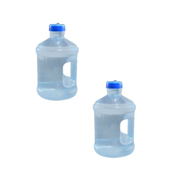 Leojiow 2Pcs 0.8/1.3 Gallon Water Bottle With Cover Big Water Bottle With Cover Gym Water Bottle With Handle Gallon Water Jug (101/170 Oz Transparent) Outdoor Handle Large Capacity Water Pink