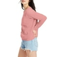 thumbnail image 3 of Hanes Women’s EcoSmart Cotton-Blend Fleece Crewneck Sweatshirt, 3 of 5