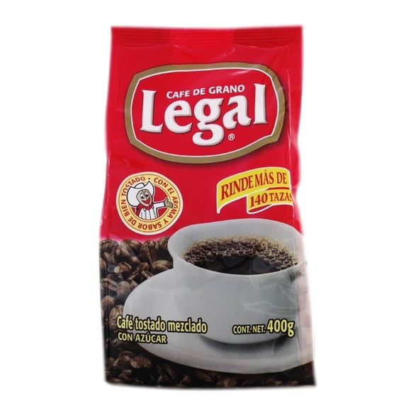 Café Legal molido en grano con azúcar 400 g