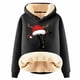 thumbnail image 1 of WILLBEST Sudadera para Mujer con Estampado de Letras Navideñas, de Lana Gruesa, Cálida para El Invierno Sudadera de Moda XXXX-Grande, 1 of 4