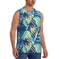 thumbnail image 2 of Fotbe Hawaiian Style Men's Camiseta sin Mangas Estampada para Hombres, Playera Casual para Gimnasio, Entrenamiento, Playa-Small, 2 of 7