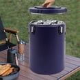 thumbnail image 5 of Blue 40L/42.27Qt Insulated Food Container, Stainless Steel Container, 40L Commercial Soup Carrier 15 Hours Heat Preservation for Hot and Cold Food Storage Restaurant Canteen Home Lunch Use, 5 of 21