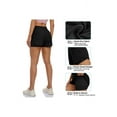 thumbnail image 4 of Alove Women's High Rise Running Shorts Double laying Lounge Yoga Sport Shorts With Pockets, 4 of 6