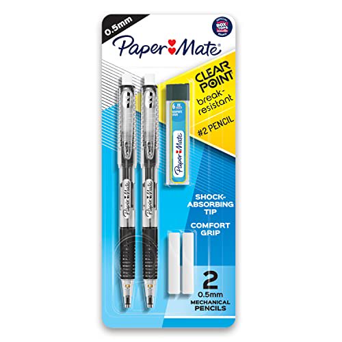 Paper Mate Clearpoint BreakResistant Mechanical Pencils, HB 2 Lead (0