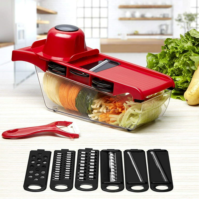 22 in 1 Vegetable Chopper with Container, TENBOK 11 Stainless Steel Blades Vegetable  Slicer, Onion Mincer Chopper, Cutter, Dicer, Egg Separator, 2 Mandoline  Slicer, for Potato Tomato Cucumber Carrot - Yahoo Shopping