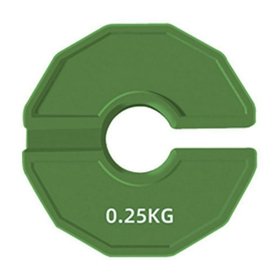 1Pcs Gym Micro-Type Plates Dumbbell Fractional Weight Plate Rubber Fractional Weight Plates Add-on Change Green 0.25KG