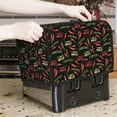 thumbnail image 6 of KLL Red Chili Print 2 Slice Toaster Dust Covers Kitchen Small Appliance Cover with 2 Pockets,Can hold Jam Spreader Knife & Toaster Tongs (11.4 x 7.9 x 7.5), 6 of 6