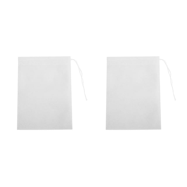 Bearachild Bolsitas de té ligeras de alimentaria perfumadas con papel de filtro de sellado bolsa de hierbas con cordón Natural 100 Uds 100 pièces 6x8cm 2piezas