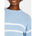 thumbnail image 3 of Time and Tru Women's Chenille Sweater with Long Sleeves, Midweight, Sizes XS-XXXL, 3 of 5