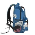 thumbnail image 3 of Xecao Great White Shark Backpack, a stylish and functional choice for both men and women, is the perfect basic bookbag for college, work, or travel, 3 of 5