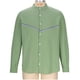 thumbnail image 4 of pstuiky camisas de manga larga para hombre, Camisa informal de manga larga con cuello alto y botones lisos para hombre salir tops l, 4 of 6