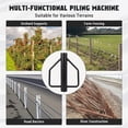 thumbnail image 5 of EastVita 8LB Fence Post Driver with Handle Manual T Post Driver Metal Post Hammer for U Fence Post Wooden Post Black, 5 of 7