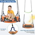 Qhomic Heavy Duty Swing Set with Adjustable 1xSaucer Swing Seat
