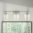 thumbnail image 3 of Worldwide Lighting E20003-005 6.75 x 24 x 9.75 in. Bacchus 3-Light Brushed Nickel Vanity Light, 3 of 5