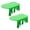Green 2pcs, variant on Shoreew 2Pcs Wall Mount Storage Shelf Strong Load-bearing Simple Installation Wall Floating Shelf Organizer Display Rack