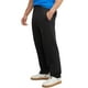 thumbnail image 3 of Pantalón Hanes EcoSmart de pierna abierta con bolsillos para hombre, color negro M, 3 of 5