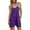 Purple, variant on Karight Rompers for Women Casual Summer Shorts Trendy Vacation Loose Sleeveless Beach Romper Jumpsuits with Pockets
