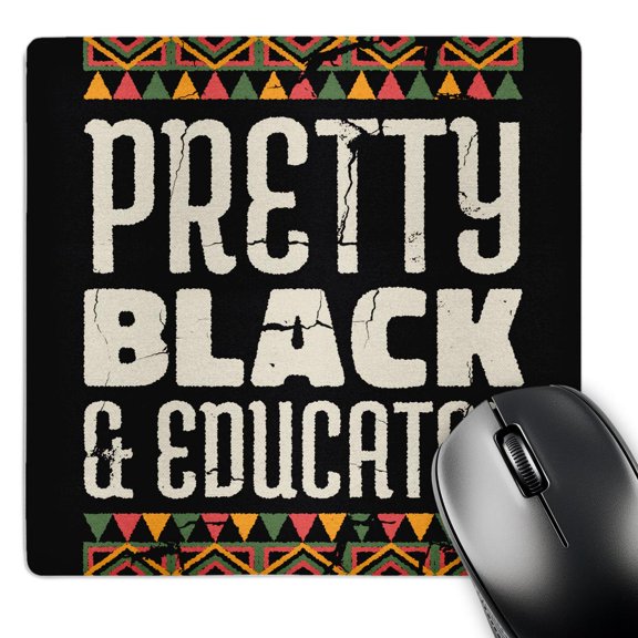 3dRose, Pretty Black and Educated, MousePad