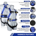 thumbnail image 2 of Arnés de seguridad, kit de protección contra caídas TT TRSMIMA, cuerpo completo, 2 of 7
