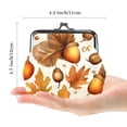 thumbnail image 2 of Thanksgiving Oak Travel Wallet - Stylish Coin Purse with 0.7 Microfiber Material & Secure Zinc Alloy Jaws, 4.3x4.7 in/11x12 cm Size, 2 of 7