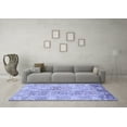 thumbnail image 3 of Ahgly Company Machine Washable Indoor Round Persian Blue Traditional Area Rugs, 3' Round, 3 of 4