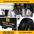 thumbnail image 5 of BE Power Equipment 3800 PSI 2.8 GPM Cold Water Gas Pressure Washer Honda GX200 Engine and Triplex Pump, 5 of 9