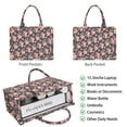 thumbnail image 2 of Large Capacity Tote Bag,Pioneer Flower Floral Print Pattern Handbag Fashion Luxury Tote Bag,15.7"x13"x 5.1" Inches,Laptop Compatible, 2 of 6