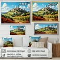 thumbnail image 4 of Designart "San Gimignano in Italy I" Landscapes Floater Framed Wall Art Living Room, 4 of 7