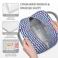 thumbnail image 3 of Fotbe Nautical Anchors Bolsa de Almuerzo con Estampado, Lonchera Aislada, Contenedor de Comida Reutilizable Tipo Cooler a Prueba de Fugas, 3 of 6