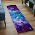 thumbnail image 4 of Dreamy Galaxy Runner Rugs 2x6 ft Universe Starry Sky Shine Stars Colorful Modern Washable Hallway Rugs Non-Slip Floor Mats Absorbent Carpet Bedside Runners for Bedroom Kitchen Bathroom Laundry Room, 4 of 9