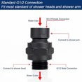 thumbnail image 5 of UNTERING 360 Degree Rotating Shower Head Joint Easy Installation Shower Head Extension Multifunctional Shower Head Attachment, 5 of 8