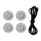thumbnail image 2 of 4 Piezas Parches de D + 1 Pieza Cordón de Choque Accesorio de Tabla de Surf - gris, se describe Soledad Kit de aparejo de cubierta, 2 of 9