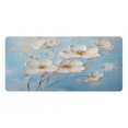 thumbnail image 2 of Leather Keyboard and Mouse Desk Mat Office Desk Accessories Protective Office Desk Decor Desk Pad Mat for Gaming, Work from Home, Office Elegant White Flowers 16.5" x 35.4", 2 of 9