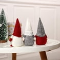 thumbnail image 4 of 3 Piezas Navidad Mini Papá Noel Hecho A Mano Felpa Muñeco De Nieve Muñeco De Juguete Figuras De Navidad Regalo De Cumpleaños Para Navidad Vacaciones Decoración Del Hogar MFZFUKR WLJ-2603, 4 of 5