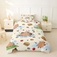 thumbnail image 2 of Erosebridal Brown Cartoon Capybaras Twin Bedding,Funny Mouse Rodent Duvet Cover Set For Capybara Lovers Reversible 2 Pieces,No Comforter, 2 of 6
