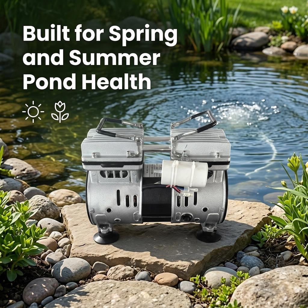 550W Power Air Compressor, Pond Aerator, Pond Aerator Pump, Pond Aeration Kit with Timer for Commercial Fish Pond