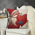thumbnail image 2 of YINGXI  Red Valentines Pillow Covers Happy Valentines Day Decor for Home Red Stripes Love Heart Gnome Valentine Pillows Decorative Throw Pillows Valentines Day Decorations 20x20in, 2 of 5