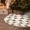 thumbnail image 5 of Xecao Colorful Armadillos Pattern Christmas Tree Skirt Round Xmas Tree Mat Base Cover for Holiday Home Decorations-30", 5 of 6
