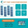 thumbnail image 4 of Hurricane 12 Pack HF7487-04M Elite Aseptic Pool Filter Cartridge Replacement, 4 of 9