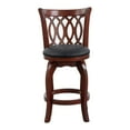 thumbnail image 3 of OakvillePark Odelia Scroll Back Swivel Barstool, Counter Height, Cherry, 3 of 7