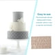 thumbnail image 3 of Kearding Molde de pastel de cumpleaños de silicona en forma de letra, molde de postre, moldes de decoración, utensilios para hornear, herramienta Herramientas y accesorios para hornear Gris claro Kearding HA081680-02, 3 of 6