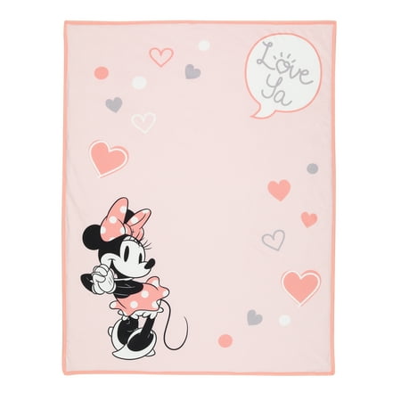 UPC: 0084122009745 | Lambs & Ivy MINNIE MOUSE Picture Perfect Baby Blanket – Pink  Animals  Disney