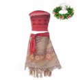 thumbnail image 3 of Disfraz de Disney Vaiana para niña, vestido de verano para fiesta de cumpleaños, disfraz de princesa Moana, conjunto de pollitos de cerdo para mascota, disfraz de Halloween, 3 of 5